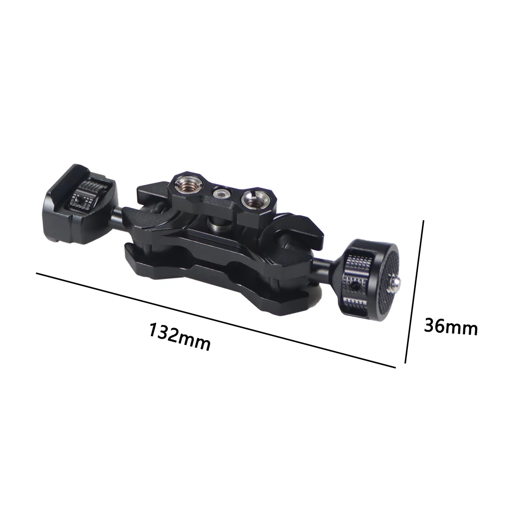 20mm Kugelkopf-Klemmhalterungsadapter mit 1/4'- und 3/8'-Schraube, ARRI-Positionierungsstift für DSLR-Kamera-Rig, Magic Arm, Monitor- und Lichthalterung – Detail 34