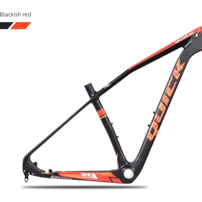 V29 Ultra Light Carbon Fiber MTB 29er Frame Tapered Steerer Internal Cable Routing Custom Paint