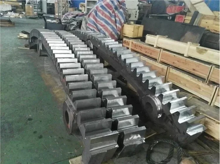 Large Size CNC Curved  gear for concrete mixer Rack And Pinion