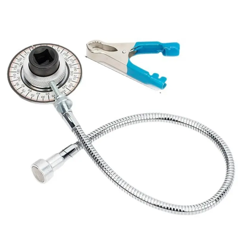 B23B Torque Wrench Automotive Maintenance Tool Set Featuring Torque Angle Gauge, 360° Angle Meter With Flexible Holding
