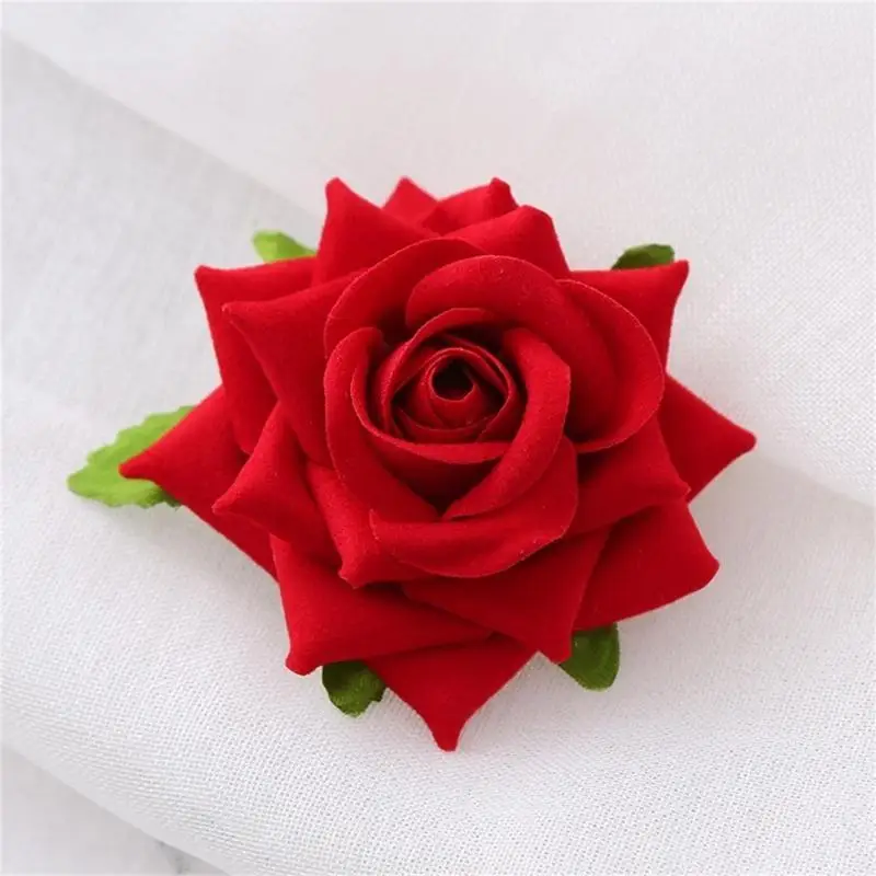

652F Flower Hair Clip Women Rose Hair Clip Flower Barrettes Bride Brooch Pin Rose Brooch Pin Flower Brooch Pin Flower Hairpin