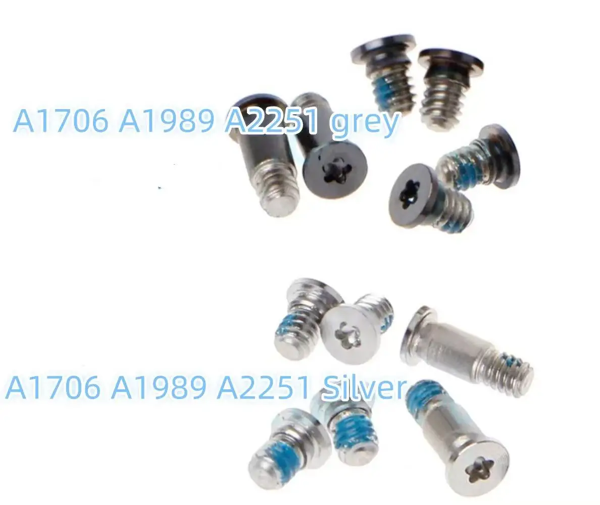 6pcs A1706 A1989 A2251 A1707 A1990 A1708 A2159 A2289 A2338 Bottom Shell Back Cover Nameplate Screw kit for Macbook Pro 13