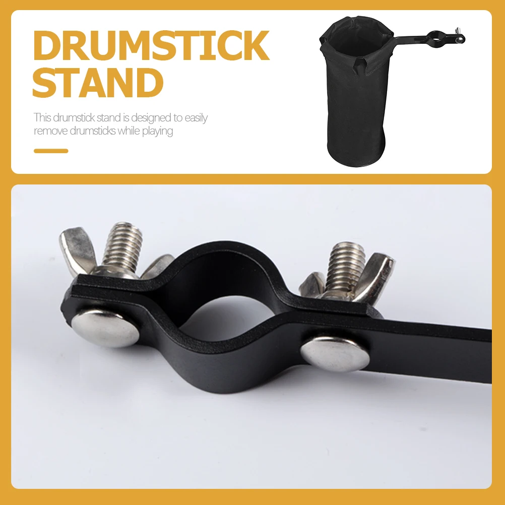 

Drum Stick Bag Mallet for Percussion Drumsticks Case Storage Bucket Alloy Holder