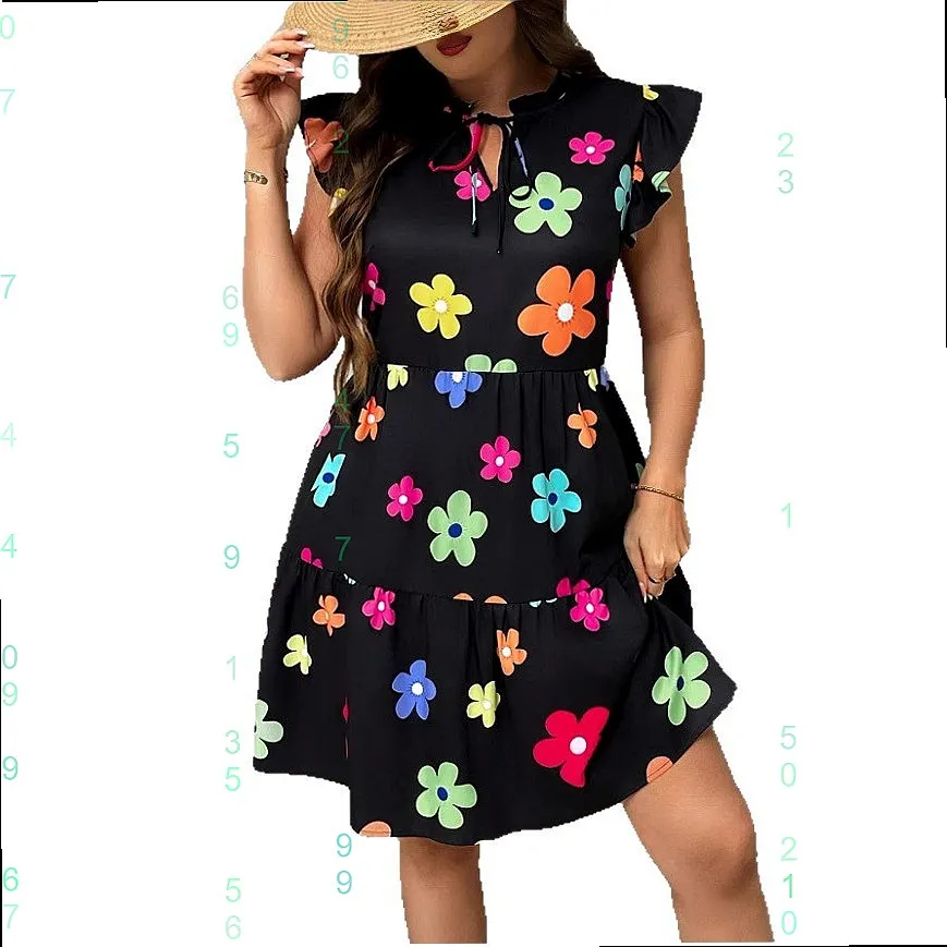 Striped Print Boho V Neck Maxi Dress Shirt Blouse Top Dresses Spring Summer view 5