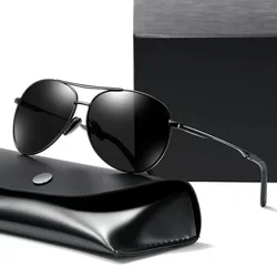 Luxury Metal Photochromic Sunglasses Men Women Fashion Polarized Sun Glasses Stylish Chameleon Anti-glare Driving Shades UV400
