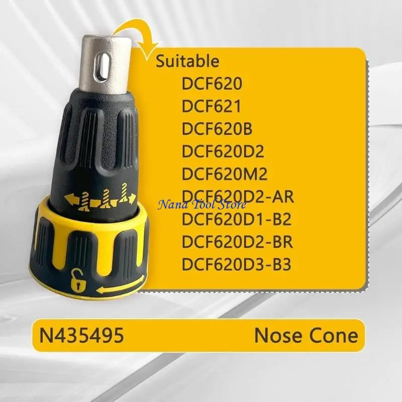 31GJ Stainless Steel Nose Cone Assembly N435495 Replacement for DCF620 DCF621 DCF620B