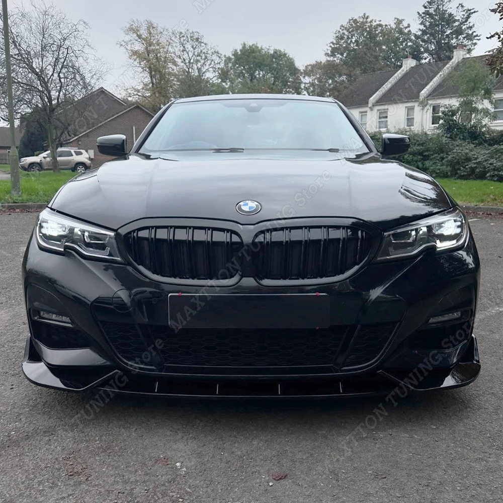 

3 шт., разделитель переднего бампера для BMW 3 серии G20 G21 M Sport 318i 320i 330i M340i 2019-2022, диффузор, спойлер, декоративная накладка