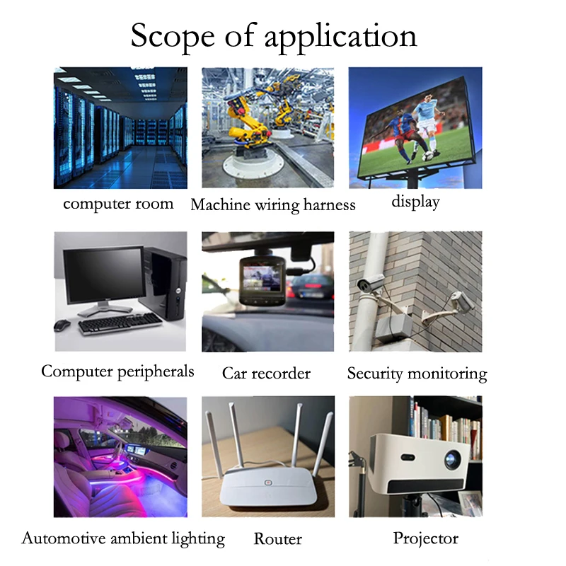 12V 5A DC Male Power Supply DIY Cable Extension LED Light  20 AWG Jack Cord DC Connector For CCTV 5.5x2.1mm Plug