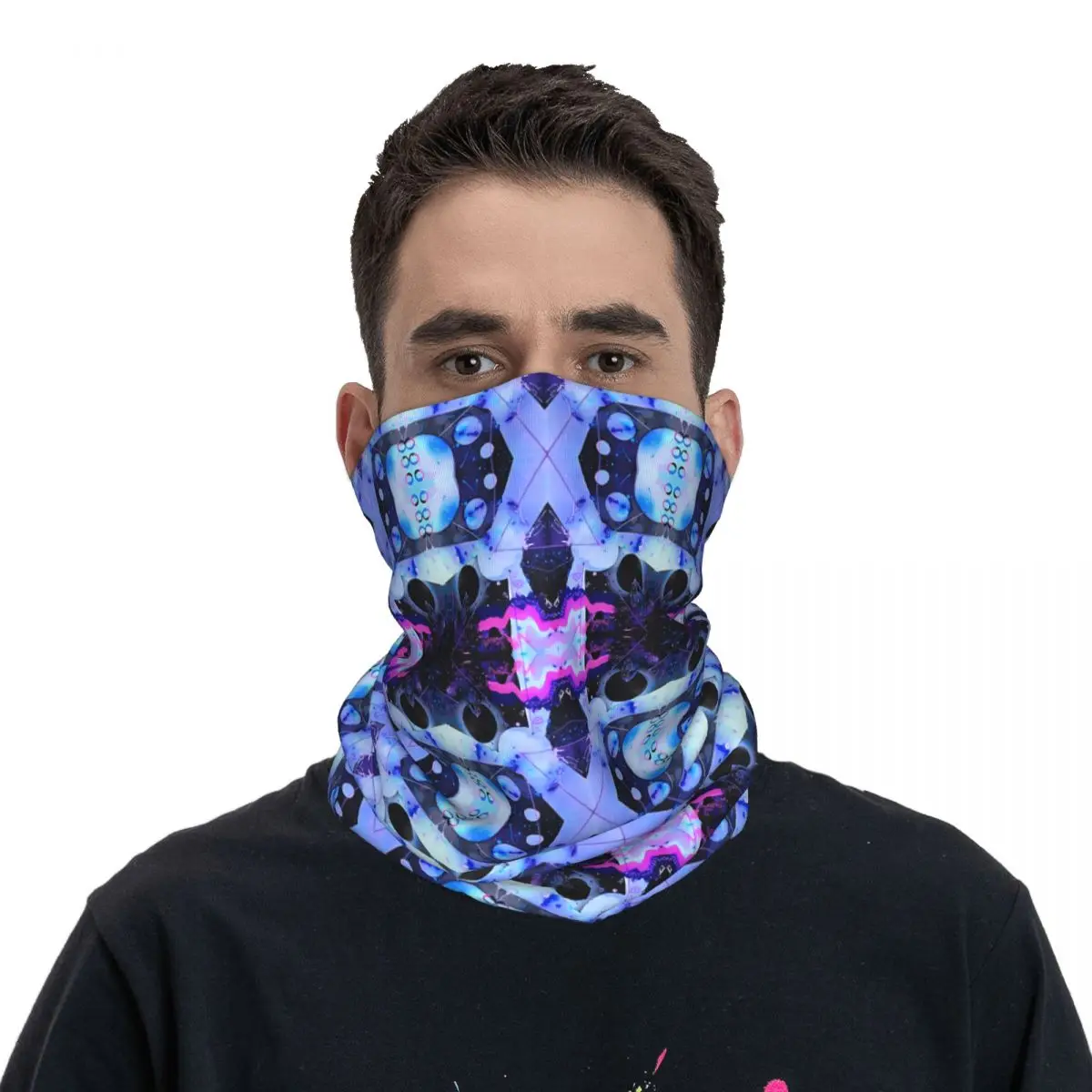 Lave En Glace Schal Halstuch Hals Gesichtsmaske Polyester