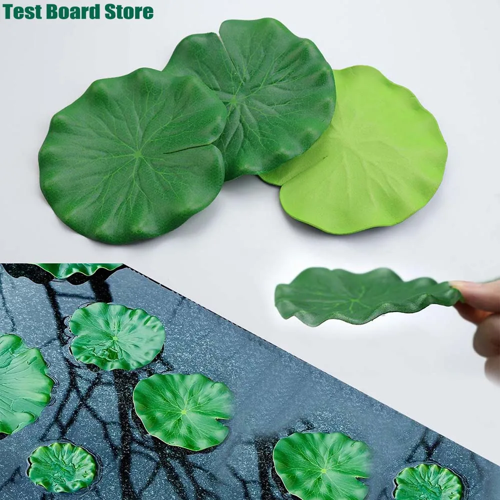 

10Pce mini floating lotus leaves, for aquarium - artificial water surface decoration, aquarium accessories, pond decoration