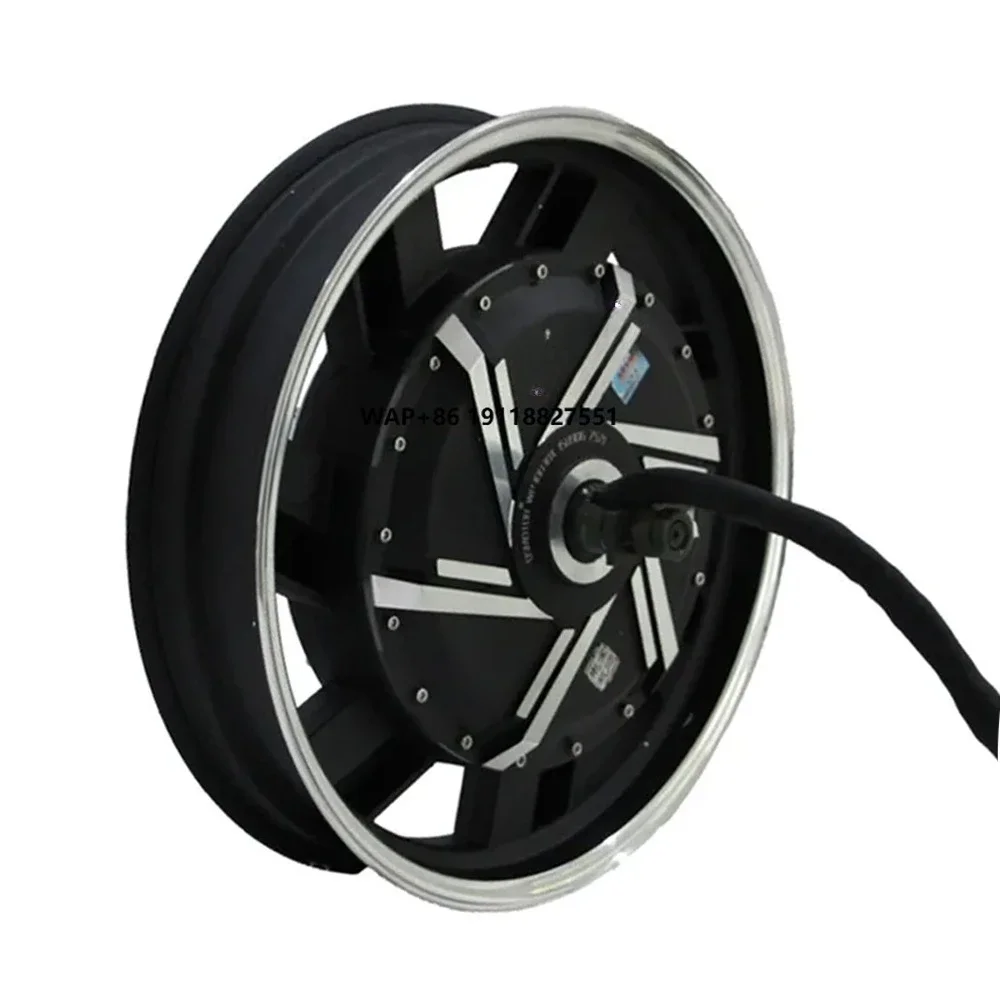 High Power 17x3.5J 17 Inch 72V 5000W 6000W 45H 50H Right Side Disc Brake Electric Motorcycle Rear Hub Motor