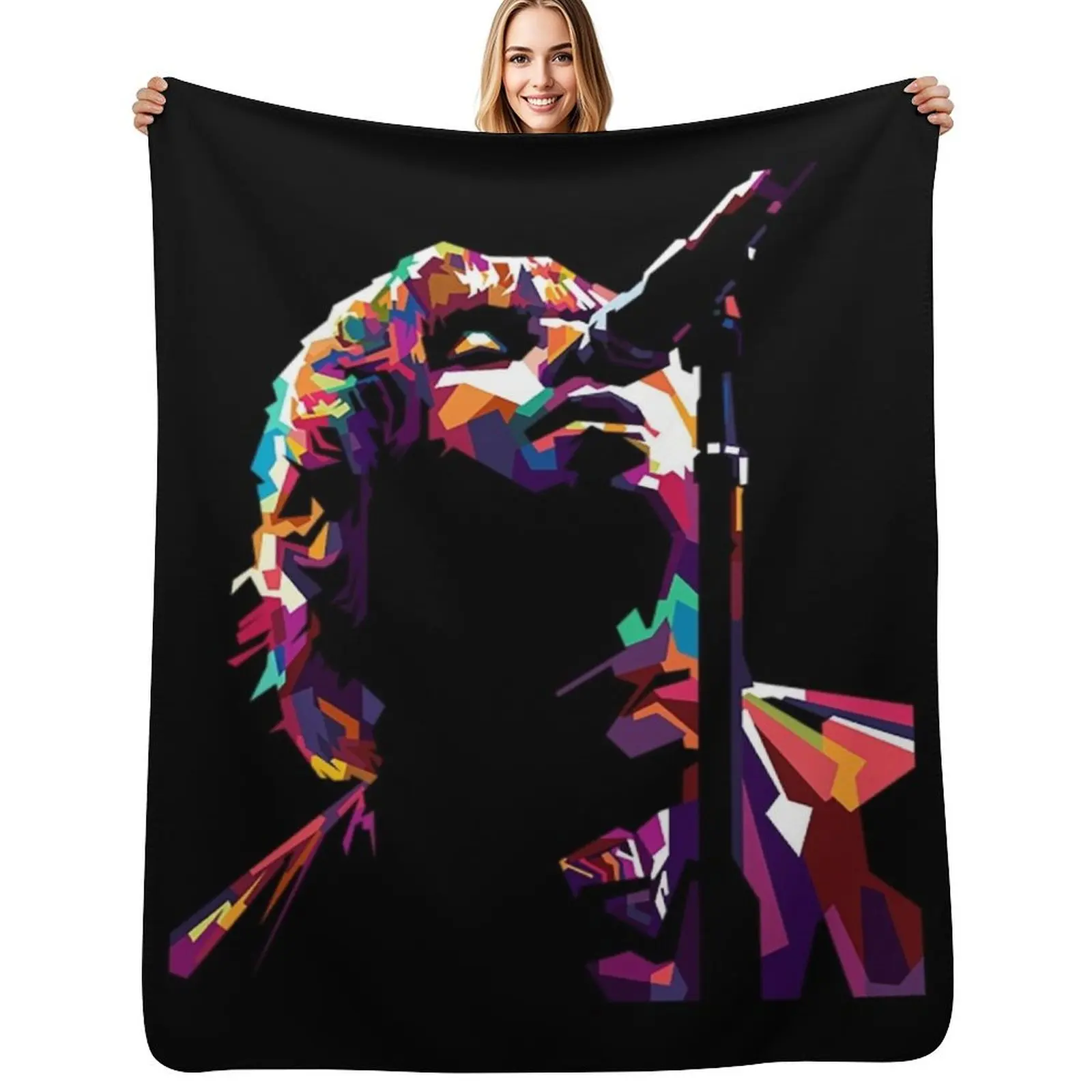 

Liam Gallagher T-ShirtLiam Gallagher WPAP Throw Blanket Single Blankets For Baby Decorative Throw Plaid Blankets