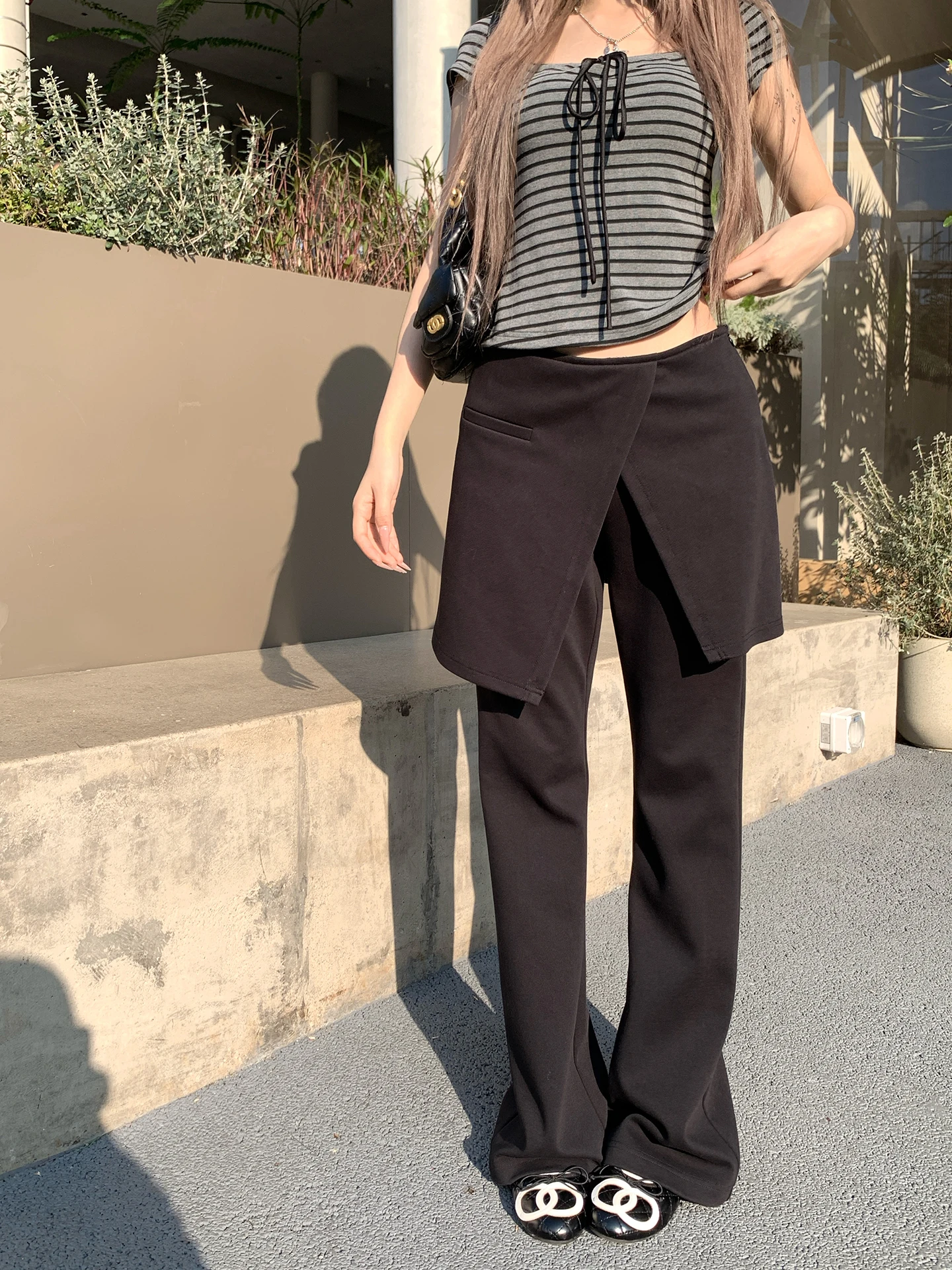 

Широкие брюки-клеш Bla для женщин, повседневные, весна 2026, новая дизайнерская модель, Sensation Seven Simp Slides, для поездок на работу