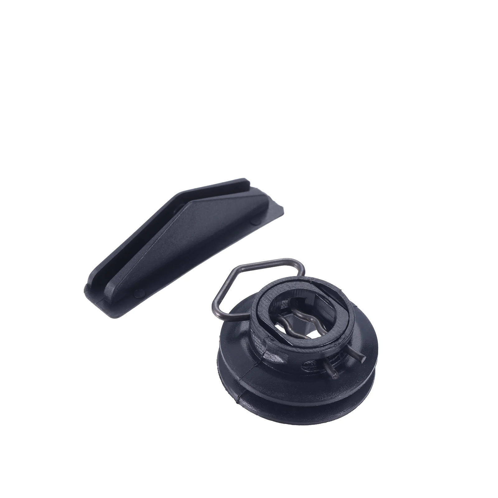 2 unids/set Clip de sujeción automático negro para Citroen Elysee LIFAN 520 puerta elevador de vidrio pestillo guía bloque plástico Metal accesorios de coche