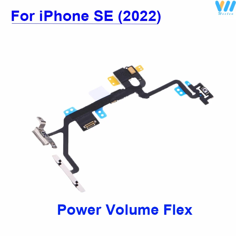 Power Volume Flex Cable For iPhone 7 7Plus 8 8Plus /SE 2020 2022 ON OFF Power Volume Switch Side Key Flex Cable Repair Parts New