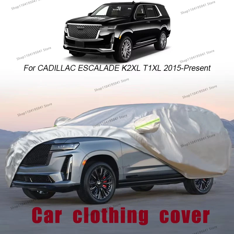 

Для Cadillac ESCALADE K2XL T1XL полный автомобильный чехол дождь мороз снег автомобильный защитный чехол, защита от ультрафиолета, защита автомобиля