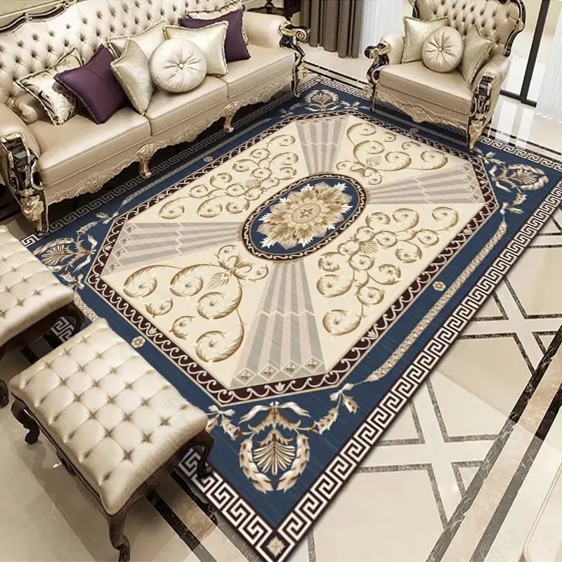 European Carpets for Living Room Decorative Soft Decoration Home Coffee Table Floor Mat Fluffy Rugs for Bedroom Luxury Rug