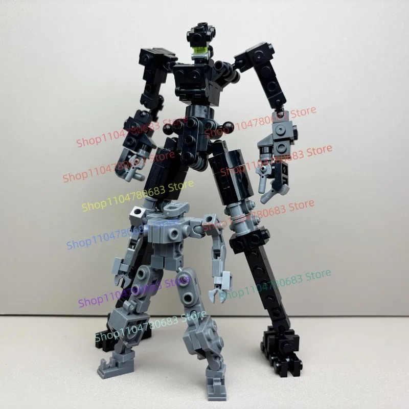New Original MOC Sci-Fi Articulated Skeleton Mech, Building Block Toy, Collectible Ornament, Holiday Gift