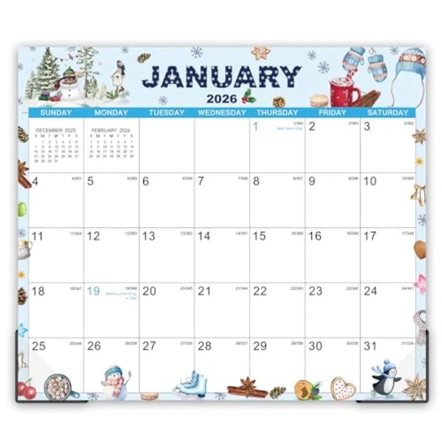 

2026 Magnetic Calendar - Magnetic Fridge Calendar 2026 JAN 2026- DEC 2026 13" × 11.5" Tear-off Pad Magnets Backing Perfect for