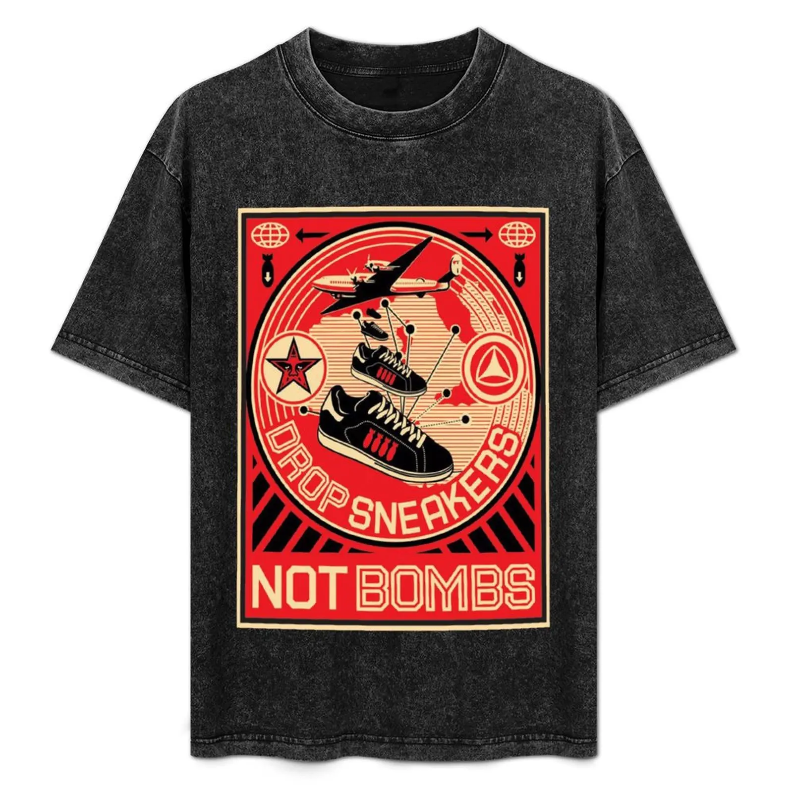 

Art by Shepard Fairey, Shepard Fairey Art urbain T-Shirt Breathable Lightweight Summer Top