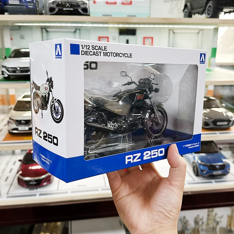 Модель мотоцикла aoshin 1:12 Yamaha RZ250, украшение для мотоцикла, оригинальная коллекция, подарок на выпускной мотоцикл