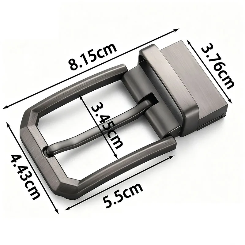 Men's Zinc Alloy Swivel Pin Belt Buckle 3.5cm - Fashionable Pants Belt Head