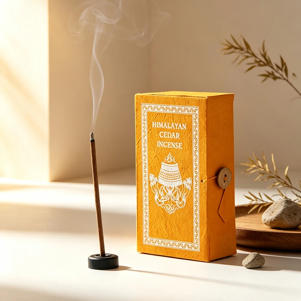 Nepal Stupa Natural Herbal Incense Sticks, Indoor Purifying & Calming Aroma Incense, Gift Box Set Buddhist Incense