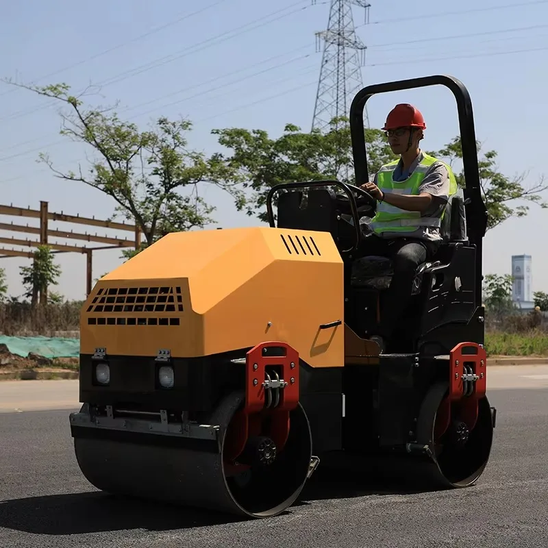 Vibratory Road Roller Machine Hydraulic Mini Compactor For Asphalt Pavement Construction Work