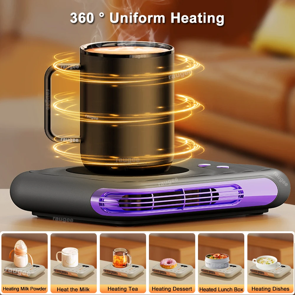 Cup Heater With Hand Warmer Electric Cup Warmer Coffee Tea Milk Mug Warmer Cup Heating Coaster For Home Office 75/65/55°C