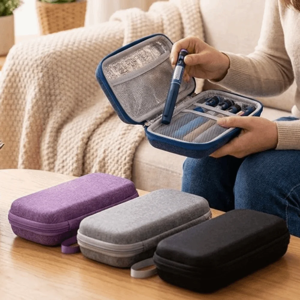 

Waterproof Insulin Cooling Bag Shockproof Dust-proof Insulin Vial Storage Case Thermal Insulated Insulin Organizer Cold Storage