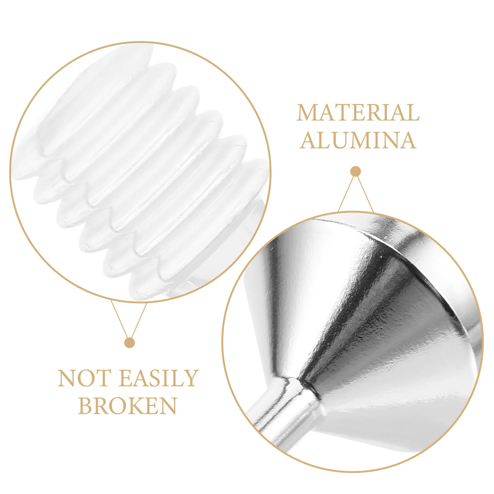 1Set Essential Oil Dispensing Tool Compact Funnel Dropper Set for Perfume Lotion Baby Care Liquid Refilling Supplies Metal Small