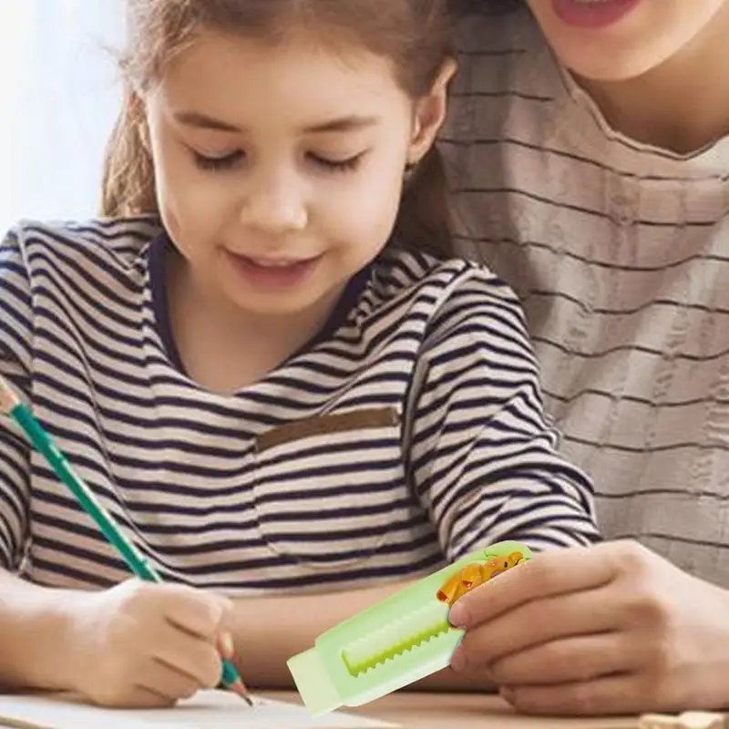 Bonito push pull capivara borracha macia material escolar limpo bagunça estacionária escritório estudante borracha retrátil para crianças