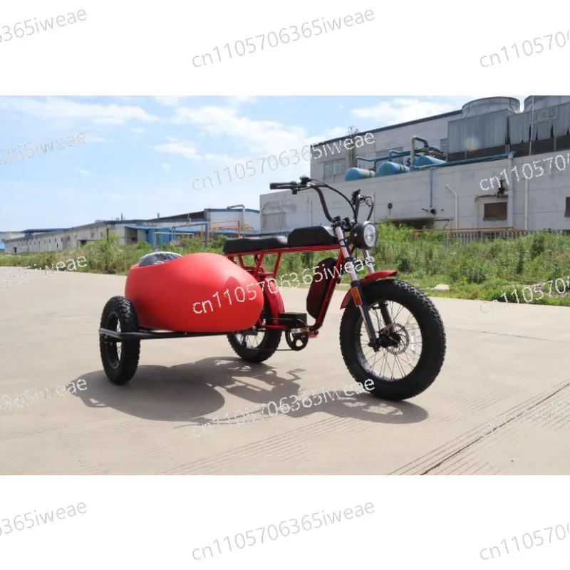 Independent Side Barrel and Chassis Connecting Rod and Side Wheels, Electric Bicycle Barrel/bicycle Side Three-wheel Barrel