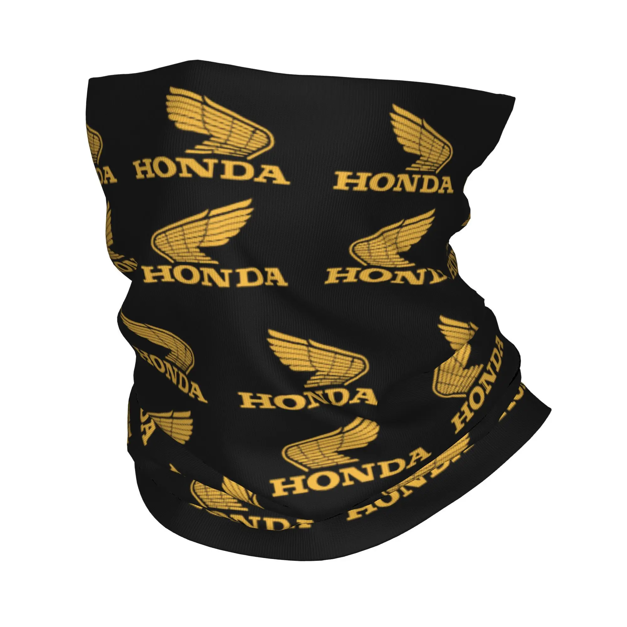 Custom Motorcycle Racing H-Hondaes  Logo Bandana Winter Neck Warmer Women Windproof Wrap Face Scarf for Ski  Gaiter Headband