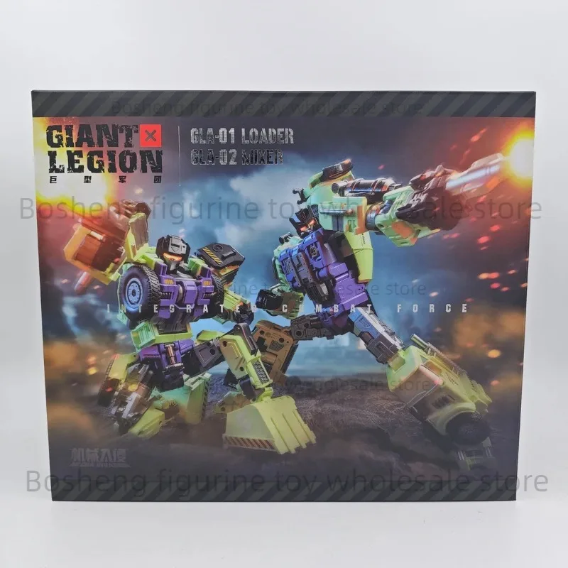 [Na Stanie] Mecha Invasion GLA-01 GLA-02 22cm GIANT LEGION Devastator Transformowalne Zabawki Scrapper Mixmaster Figurka Akcji