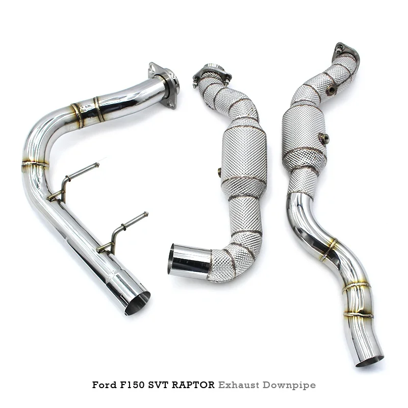 Head Section High flow Pipes Exhaust Pipes branch downpipe Exhaust Pipe with catalyst For Ford F150 SVT RAPTOR 3.5TT