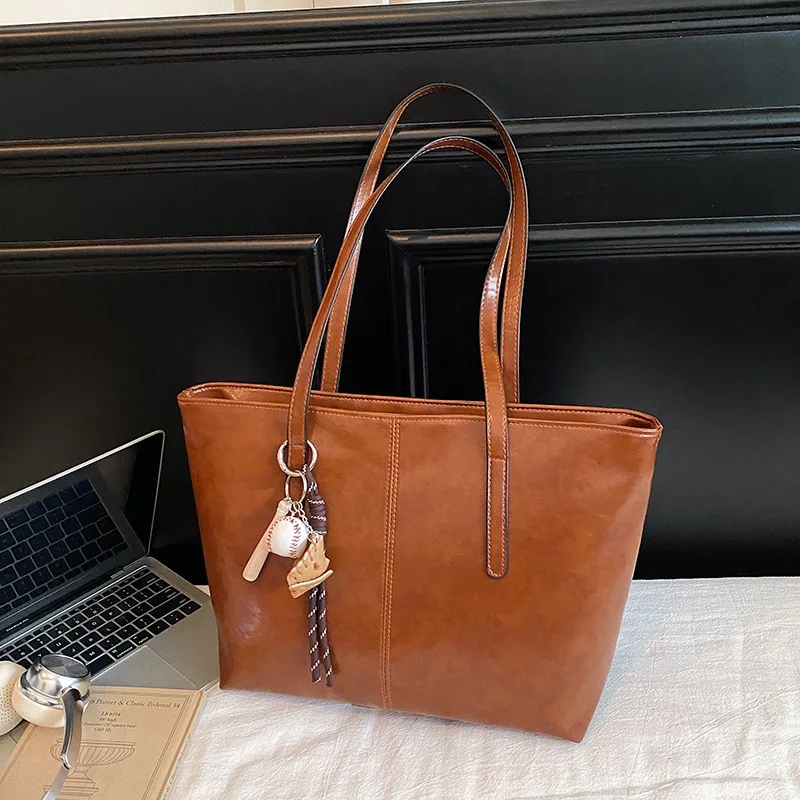 Tote Bag Korean Version of Large-capacity Women's Bag Fashionable and Simple Shoulder Bag Handbag