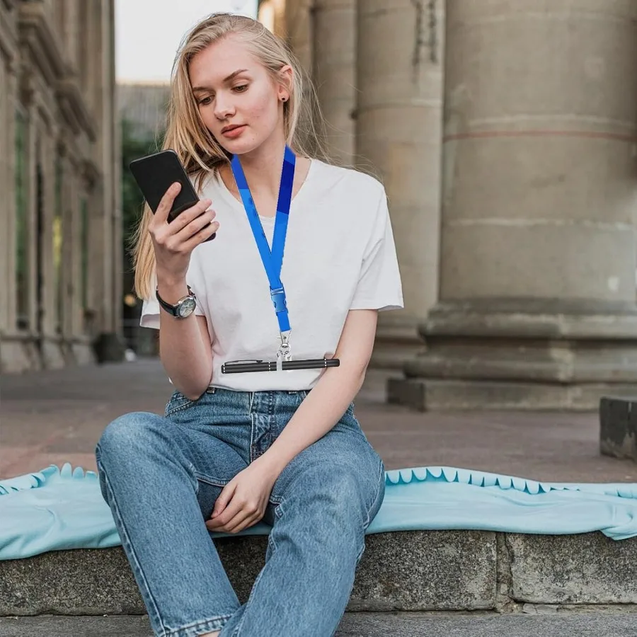 7 قطعة حامل قلم قابل للسحب قلم من السيليكون الحبل كليب قابل للتعديل شارة بكرة اكسسوارات حامل قلم ل الحبل القلم الحبل الحبل #4