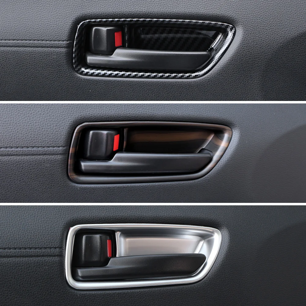 Car Door Handle Bowl Trim Frame Cover for Toyota Corolla Cross XG10 2021 2022 2023 2024 Inner Stickers 4Pcs Styling Accessories