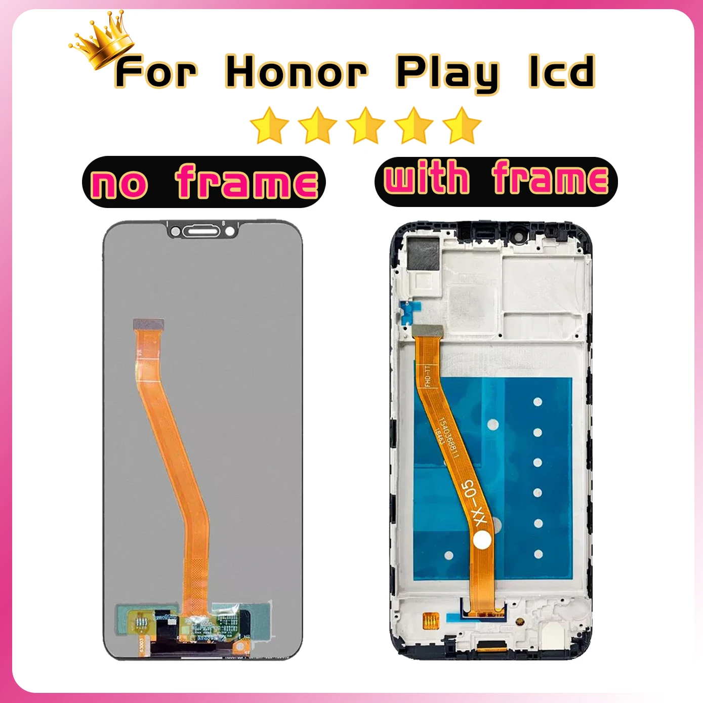 100% Tested For Huawei Honor Play LCD Display Screen Touch With Frame For Honor Play COR-L29 COR-AL00 10 Touch Panel Digitizer