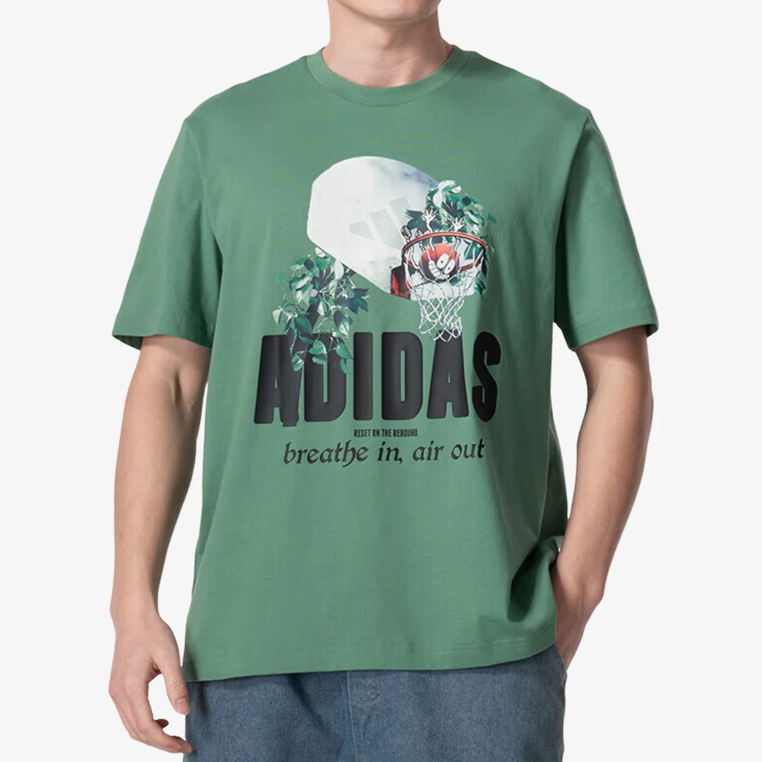 

Adidas genuine LIL STRIPE Q2 T Men's Summer Short Sleeve T-shirt IM8511