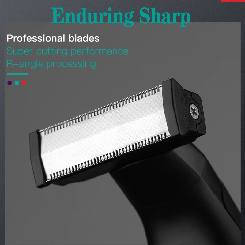 Professional Electric Shaver For Men Hair Trimmer Washable Beard Trimmer Rechargeable Electric Razor For Men Facial Body Shaving