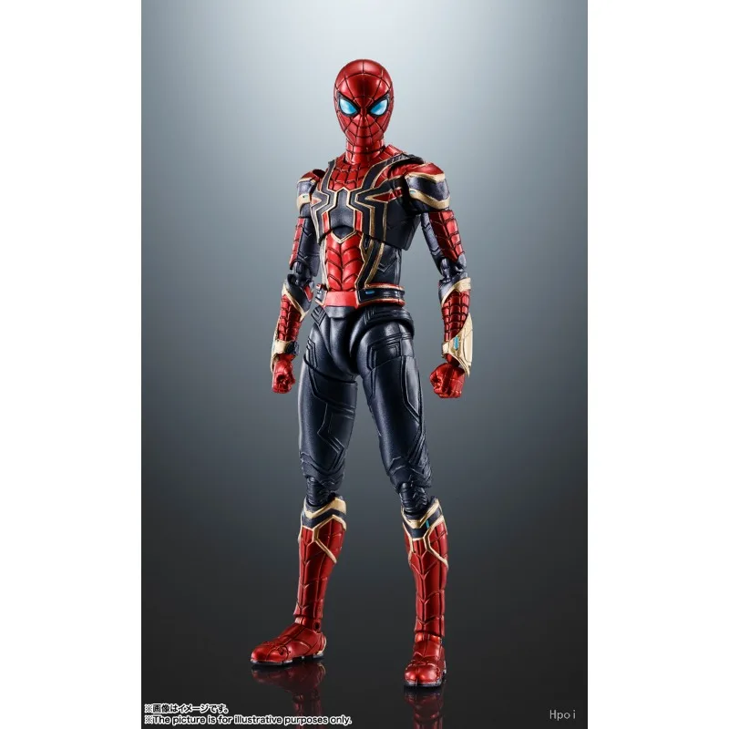 Autentico capelli lisci Bandai originale SHF Mobile Doll Series Spider-Man Anime Action Figure modello giocattoli modello regali per ragazzi