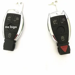 no logo half Smart Key 3/4 Buttons KEY SHELL fob  For  Benz Auto Remote Key Support NEC And BGA 2000+ Year