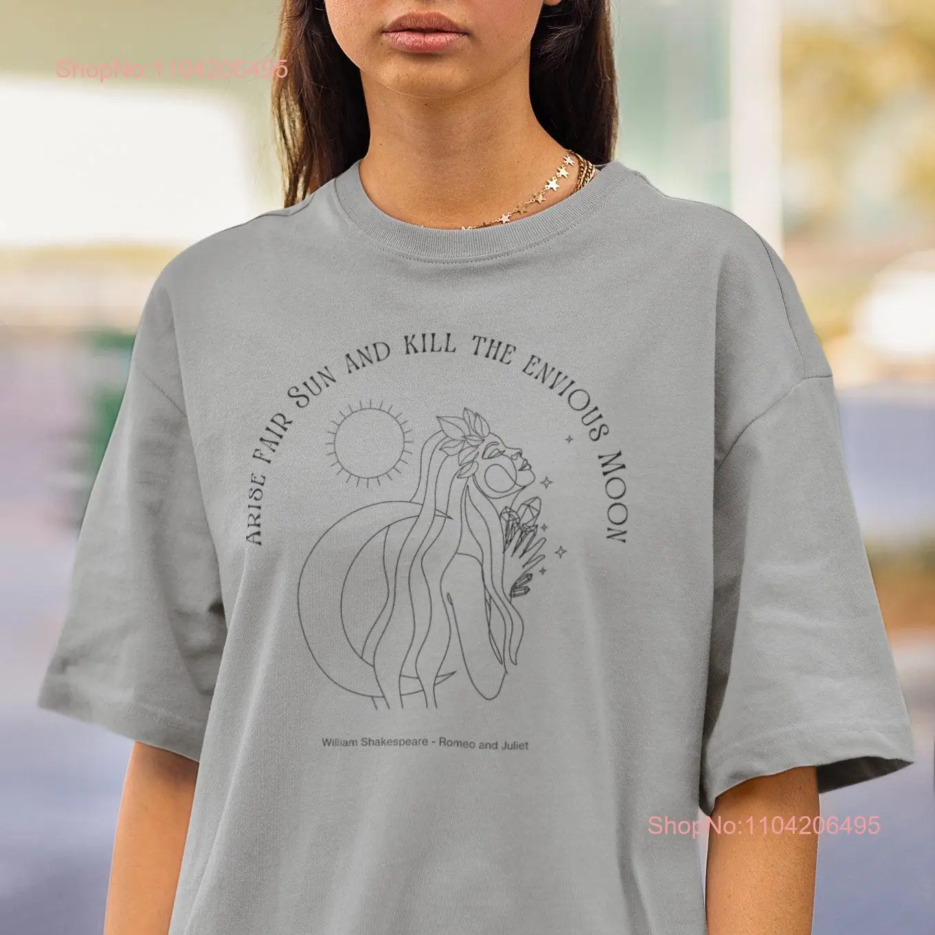 Selene Moon Goddess T Shirt Hecate Greek Mythology Romeo and Juliet Light Academia Clothing Hera Bookish Dark Clothes