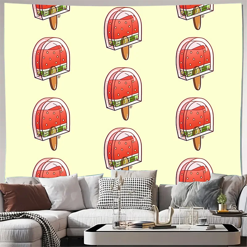 Tapeçaria boêmia para pendurar na parede, decoração psicodélica, floresta, estética, natureza, vibrações, divisor de quarto, decoração de quarto, arte de parede estética b