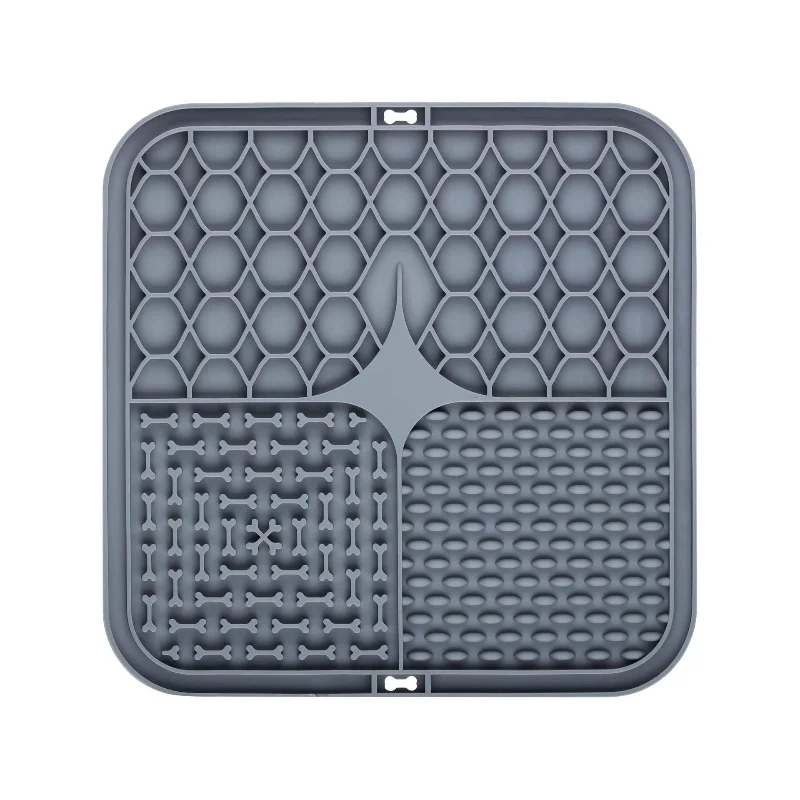 Pet Lick Silikon Matte Slow Feeder Hundefutter Platte Baden Ablenkung Sucker Training Feeder Liefert für Hunde – Detail 12