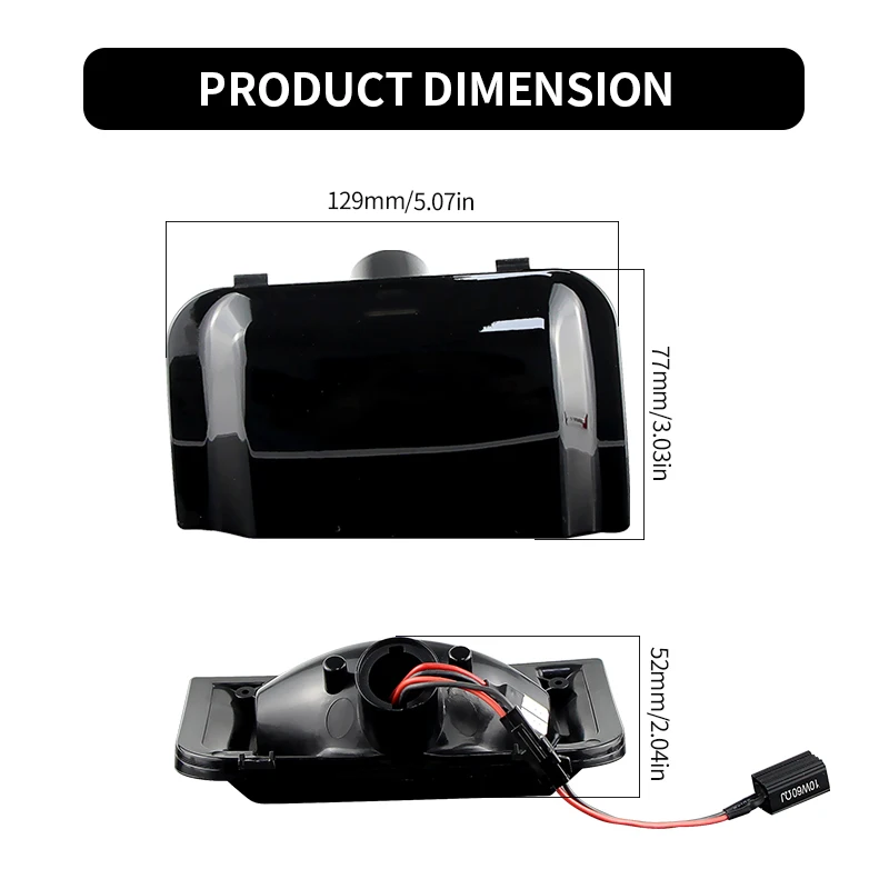For Peugeot Boxer Fiat Ducato Citroen Jumper Dynamic Blinker LED Flowing Turn Signal Side Mirror Lights Indicator Flasher Lamp