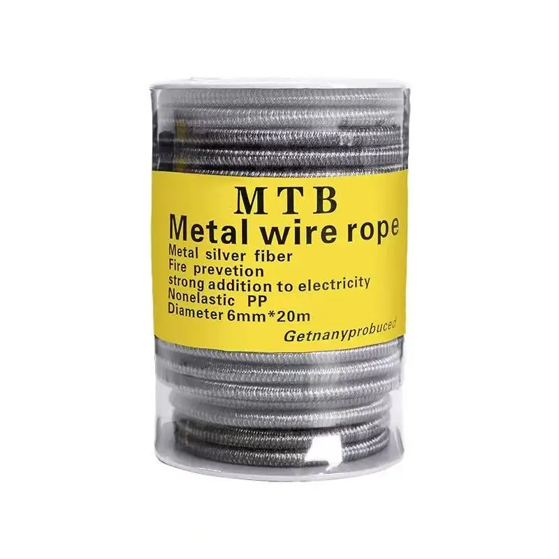 

German MTB conductive rope, silver fiber de-static rope, anti-static release rope, anti-static elimination rope