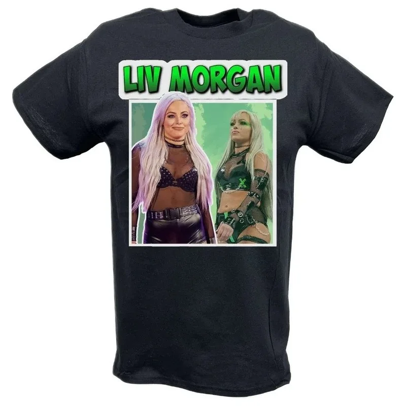 

Liv Morgan Merch Tee T-shirt Merch Men Short Sleeve Tee Unisex Tops Causal Clothes Female Y2K Tops